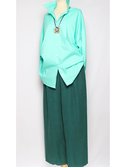 РУБАШКА "КЛАССИКА без Кармана" бирюзовая р.50-60