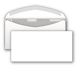Конверты Белый E65, декстрин, OfficePost 110х220 100шт/уп 1502