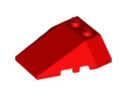 Wedge 4 x 4 Triple with Stud Notches, Red (48933 / 4223486 / 6146904 / 6331852)