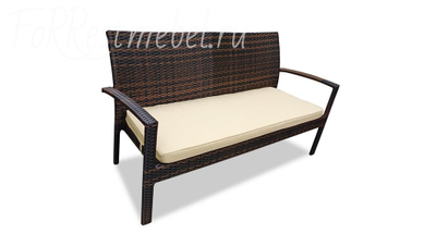 диван плетёный из искусственного ротанга Milano