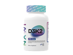 (NAWI) Vitamin D3 + Vitamin K2 - (60 капс)