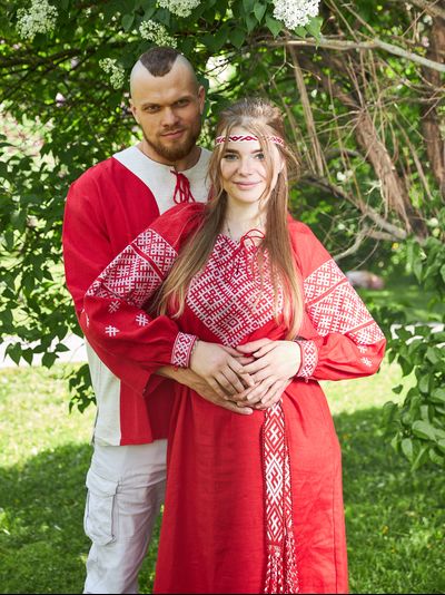 Славянское свадебное платье &quot;Берегиня&quot;