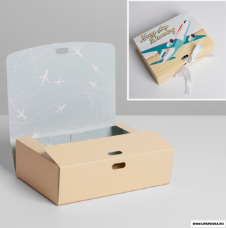 Коробка складная двухсторонняя «Путешествие», 16,5 × 12,5 × 5 см