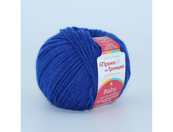 Пряжа Кроха Троицкая Состав: 20% мериносовая шерсть, 80% акрил, Вес и длина нити в мотке: 50 г, 135 м. цвет ультрамарин  26