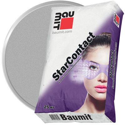 Штукатурно-клеевая смесь для пенополистирола и минваты BAUMIT StarContact Winter Зимняя 25 кг