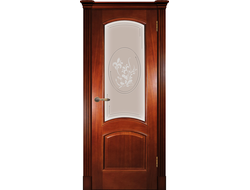 Дверь со стеклом АП1 Леон М анегри темный