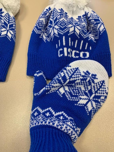 Шапка + варежка