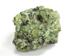 Хризолит (Перидот, Оливин), кристаллы на породе, США (27*18*14 мм, 10 г) №38086