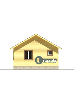 Б-11 ГАБАРИТНЫЕ РАЗМЕРЫ: (6Х6М) 1 ЭТАЖ, ОБЩАЯ ПЛОЩАДЬ: 36М²