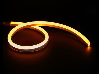 Гибкий светодиодный неон 14x25мм 220V IP67 Yellow