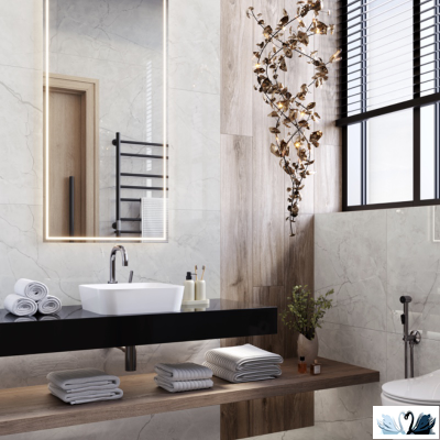 Керамогранит Laparet Connect pearl MR 59,5 х 119,1 см светло - серый матовый