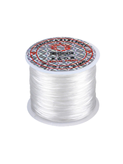 Нить нейлоновая плоская белая 30 м (ширина 0.8мм)