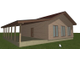 Одноэтажный каркасный дом с тремя спальнями 96м² (SK9)