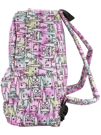 Классический школьный рюкзак Optimum School RL, умные коты