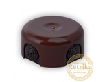 Распределительная  коробка коричневая Retrika  из высокопрочного фарфора