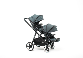 Коляска для погодок BabyZz Dynasty Gray (люлька и 2 прогулки)