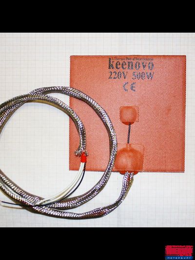 Гибкая нагревающая пластина 500 Вт 220 В (150х150) (K-type) Keenovo