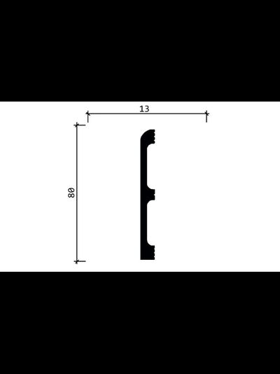 Напольный плинтус Decor Dizayn DD706, 2 метра