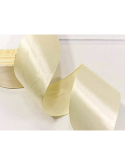 Лента атласная 38мм (64, шампань), 22,9м
