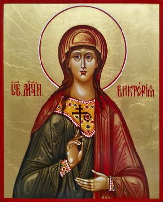 Виктория Кордубская, Святая мученица. Рукописная икона.