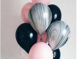 Сет из гелиевых шаров  "Розовое небо"