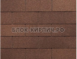 Гибкая черепица Tegola nordland классик коричневый с отливом