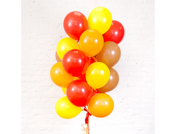 Желтые, оранжевые, коричневые и красные шары