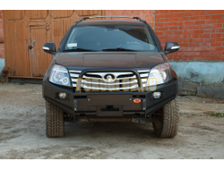 Передний силовой бампер серии Трофи на GREAT WALL Hover 3 2010-2015 (02.216.13)