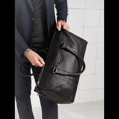 Кожаная дорожная сумка Noffo black (арт. 4018-01)