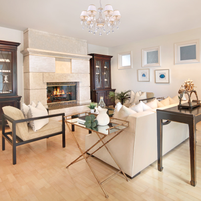 Люстра 3637/7 белый с золотом/прозрачный хрусталь Strotskis Eurosvet