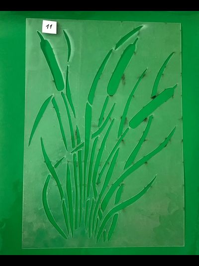 Набор трафаретов камуфляжа Камыш 11, 12, 13