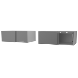 ЛЕ1280 Шкаф кухонный Фиджи ПУ-136 (1000) угловой. Размер: 1000*360*570