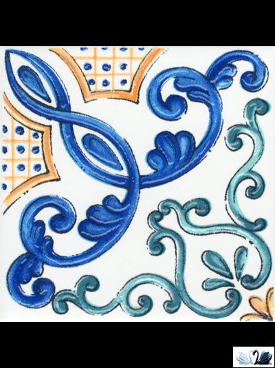 Декор Kerama Marazzi Капри майолика А454 20x20 глянец купить в магазине Marysя Краснодар