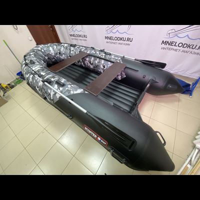 Моторная лодка Хантер 380 ПРО КМФ НДНД