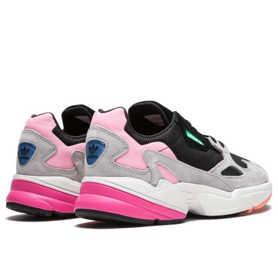 Adidas Falcon (серые с розовым/зеленым)
