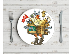 Тарелка на 23 февраля №2