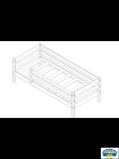 Вариант 3 Кровать "Соня" Лаванда с защитой по периметру