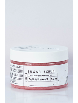Фото натуральный сахарный скраб сладкая вишня RUSMYLO