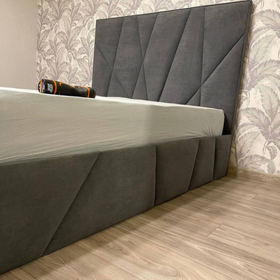 НЕДОРОГО ОДНОСПАЛЬНАЯ, ДВУСПАЛЬНАЯ КРОВАТЬ НЭЙЧЕР, ФАНЕРНАЯ В ТКАНИ СО СТЕЖКОЙ БОКОВИН/ИЗНОЖЬЯ, С ПОДЪЕМНЫМ МЕХАНИЗМОМ И БЕЛЬЕВЫМ ЯЩИКОМ