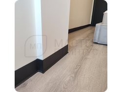 Плинтус алюминиевый ПЛ-100 3000х100х10 мм. Черный муар