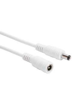 Пара DC (штекер + гнездо) (белый)