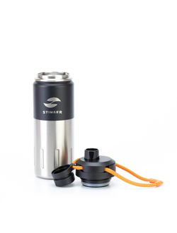Термобутылка Stinger 0.5л Черный Карбон