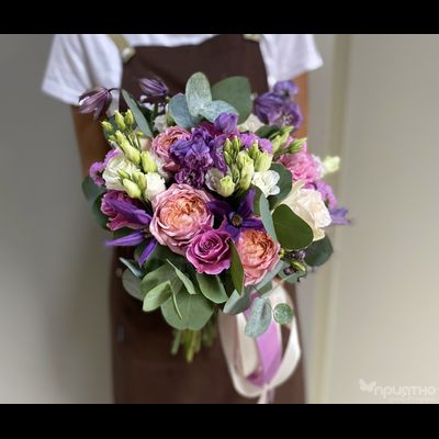 Букет невесты &amp; Бутоньерка № 1364