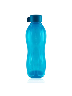 Эко-бутылка с винтовой крышкой (750 мл) в синем цвете