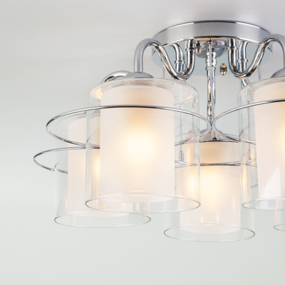 Потолочная люстра с плафонами 30160/5 хром Eurosvet