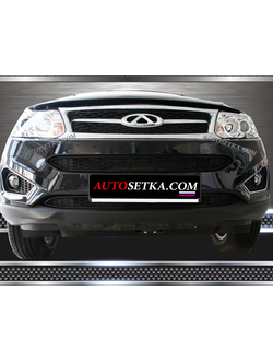 Premium защита радиатора для Cherry Tiggo 5 (2015-2019) из 2-х частей