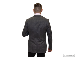 Пиджак мужской серый в клетку Флойд