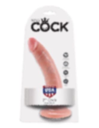 Телесный фаллоимитатор с присоской 7" Cock - 17,8 см. Производитель: Pipedream, США