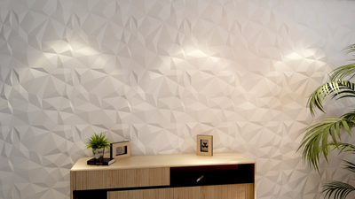 Гипсовая 3d панель "Оригами"