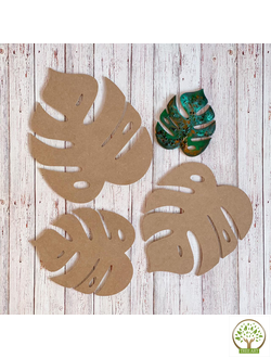 Монстера 20х16 см./МДФ 6 мм